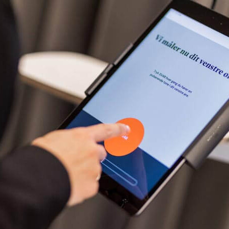 Test selv din h&oslash;relse p&aring; vores stander